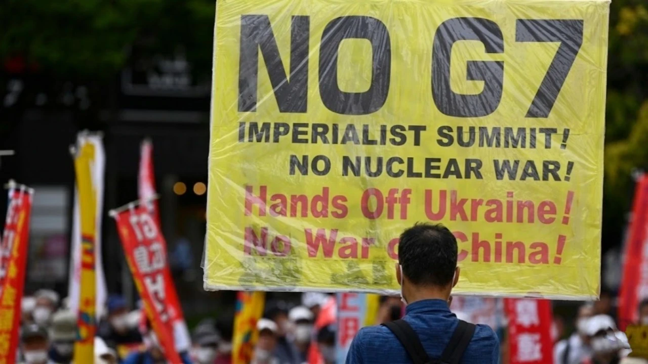 Cenevre sokakları G7 zirvesi öncesinde protestolara sahne oldu