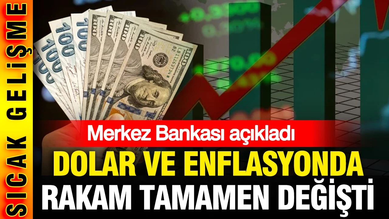 Merkez Bankası açıkladı: Dolar, enflasyon ve faiz tahminleri belli oldu