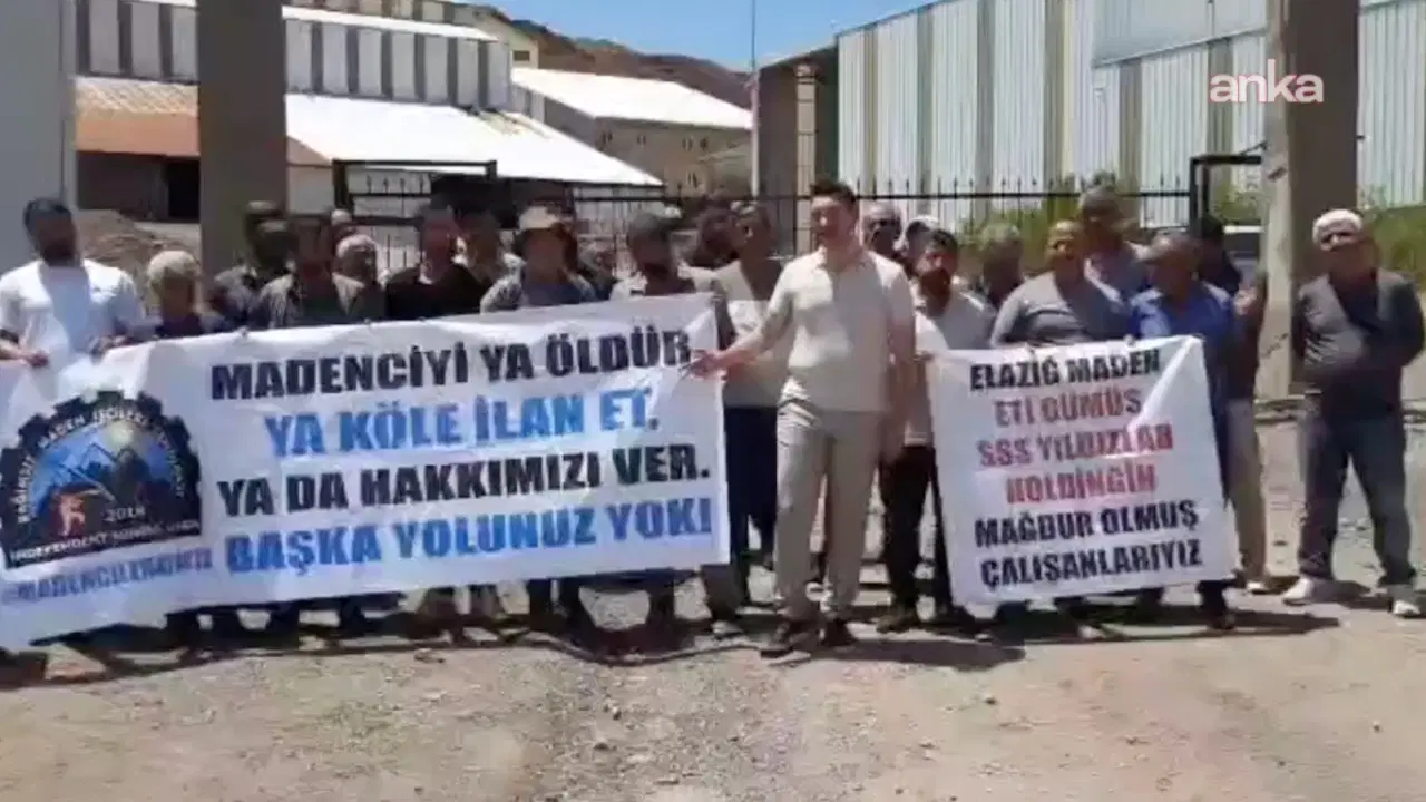 Elazığ Maden’deki işçilerin eylemi 2. gününde: Hakkımızı alamazsak 24 Temmuz'da Ankara'ya yürüyeceğiz