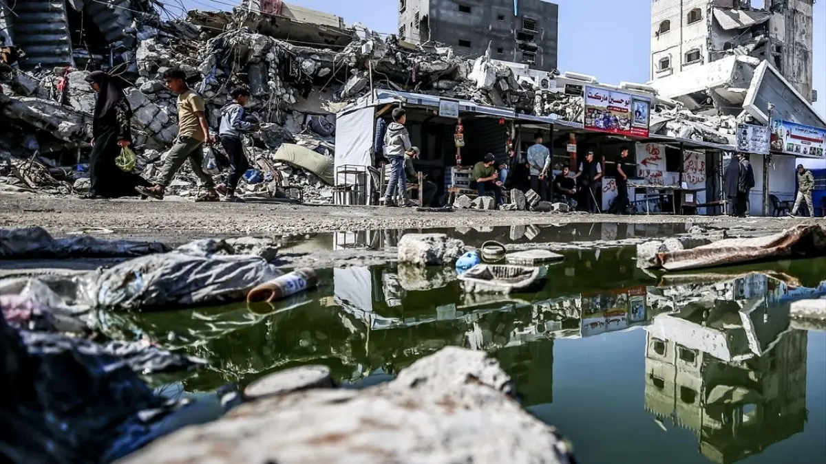 Gazze'de kanalizasyon suları insanları ve çevreyi tehdit ediyor