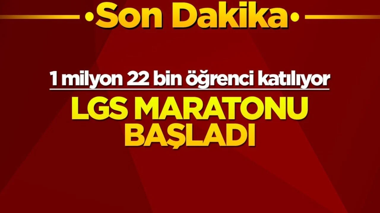 LGS başladı! 1 milyon 22 bin öğrencinin sınav maratonu...