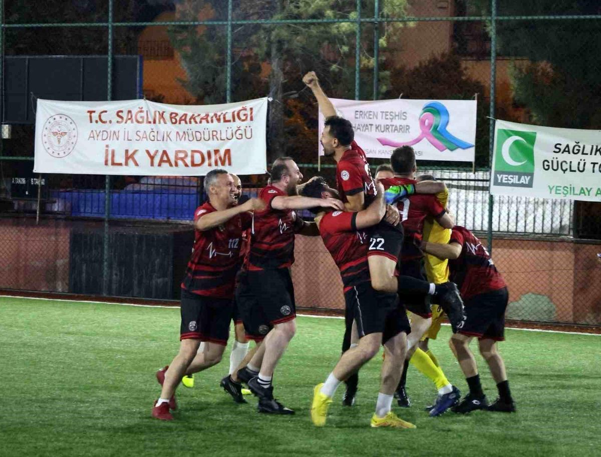 Aydın'da sağlık çalışanlarının futbol heyecanı sona erdi
