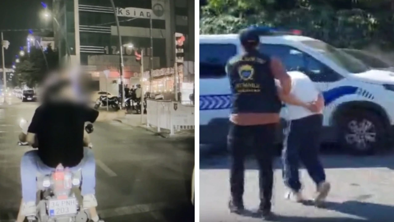 Trafikte oyuncak silah doğrulttu