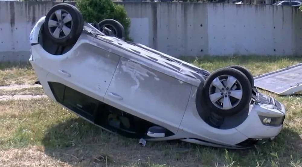 Hakimin Otomobili Otoparktan Düştü