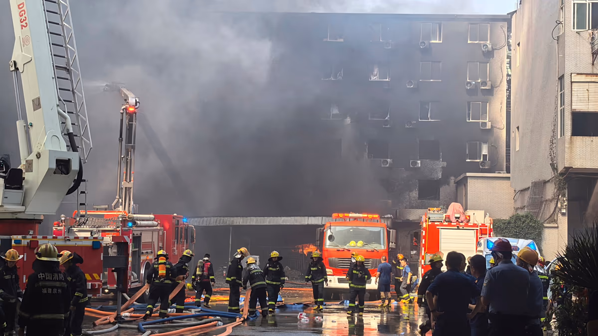 Çin'in doğusundaki ayakkabı fabrikasında yangın: En az 28 kişi öldü