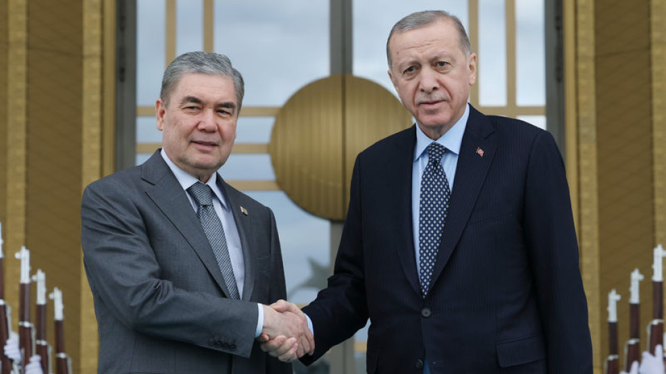 Cumhurbaşkanı Erdoğan, Gurbangulu Berdimuhamedov ile görüştü