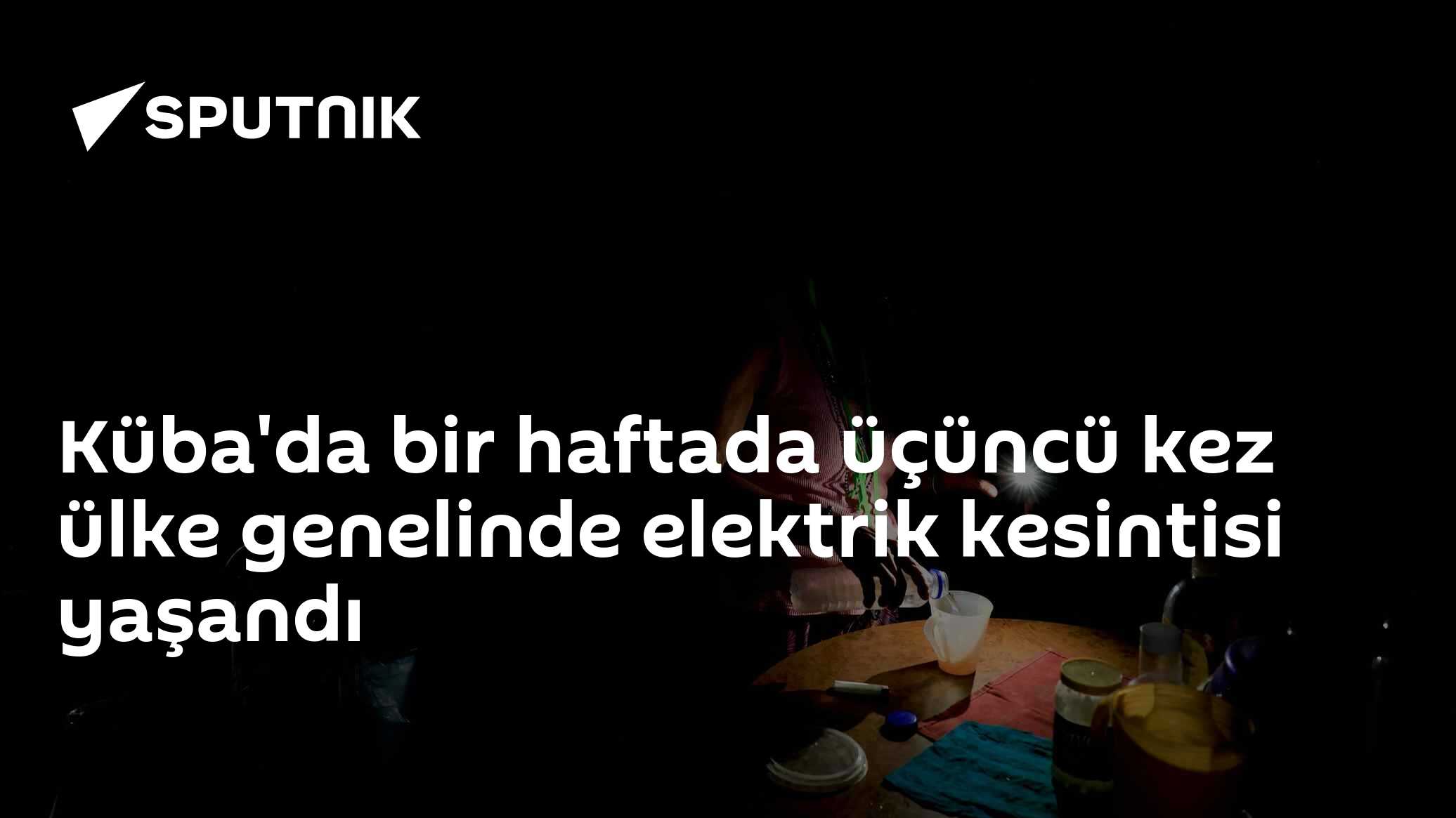 Küba'da bir haftada üçüncü kez ülke genelinde elektrik kesintisi yaşandı