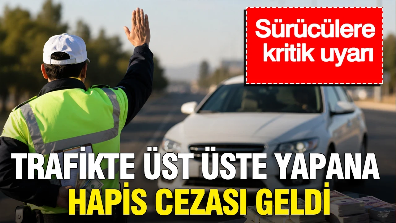 Trafikte üst üste yapanın cezası ağırlaştı: Hapse kadar uzanıyor