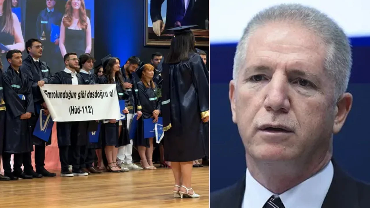 Yeditepe Üniversitesi'nde ayet yazılı pankart indirilmeye çalışıldı! Vali Davut Gül'den paylaşım