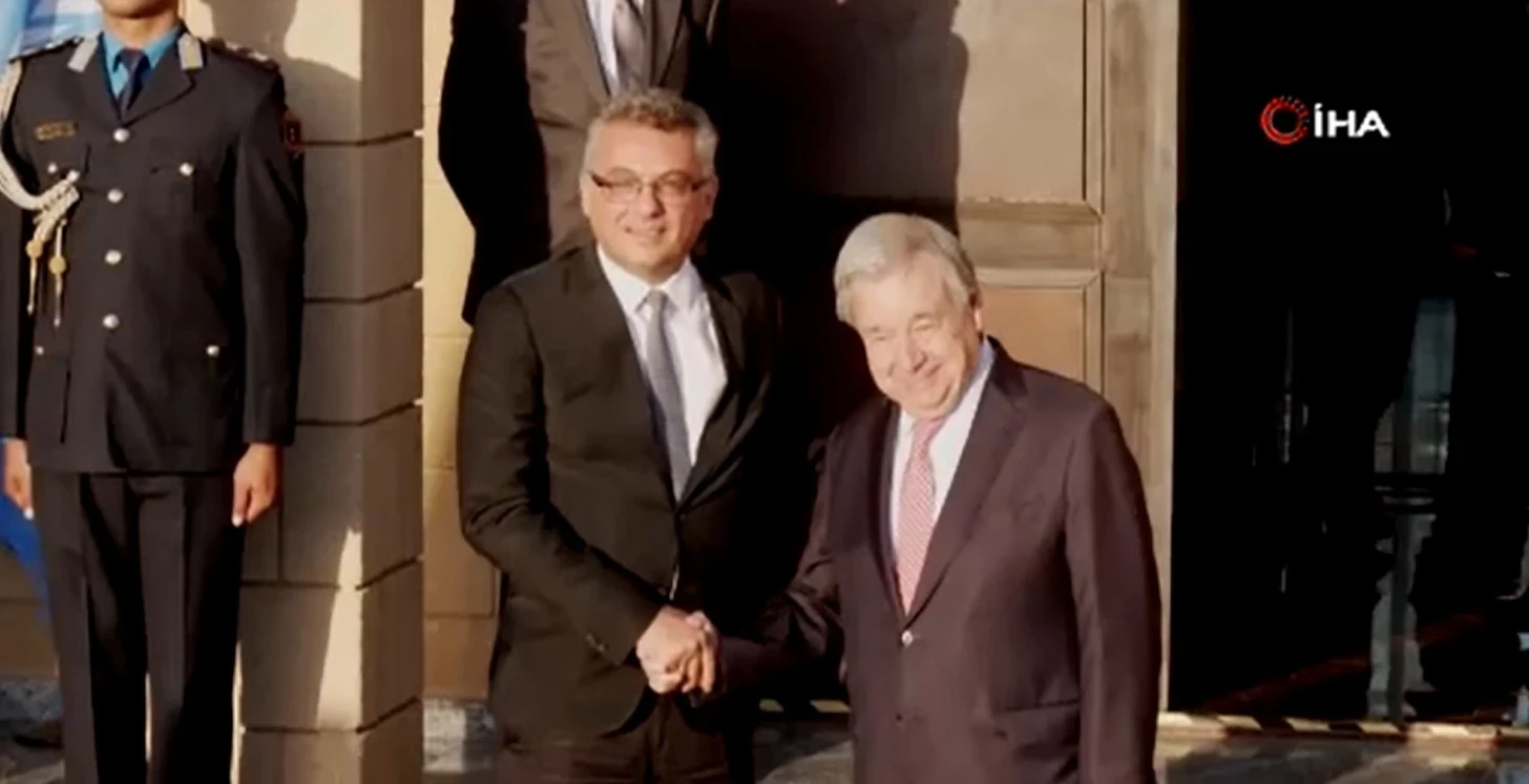KKTC Cumhurbaşkanı Erhürman, Guterres ve Hristodulidis ile bir araya geldi