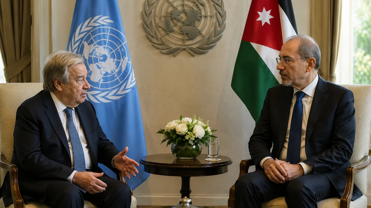 Guterres ve Safedi, bölgesel gelişmeleri Amman'da ele aldı