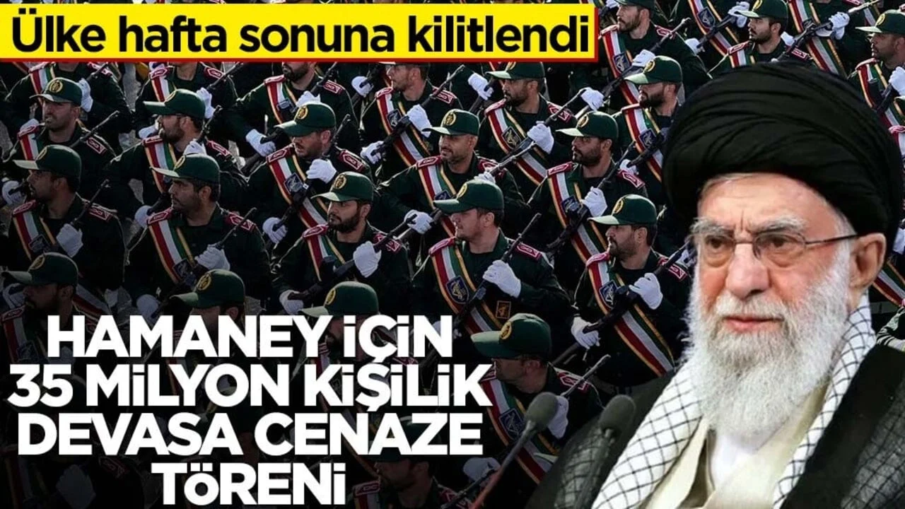 Ülke hafta sonuna kilitlendi! Hamaney için 35 milyon kişilik devasa cenaze töreni