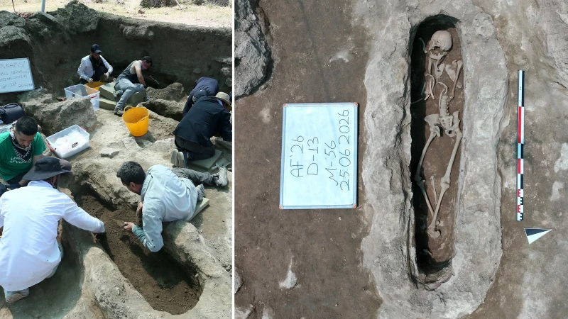 Malazgirt'te taşların altından çıktı: '18 yetişkin bireye ait mezarla karşılaştık'
