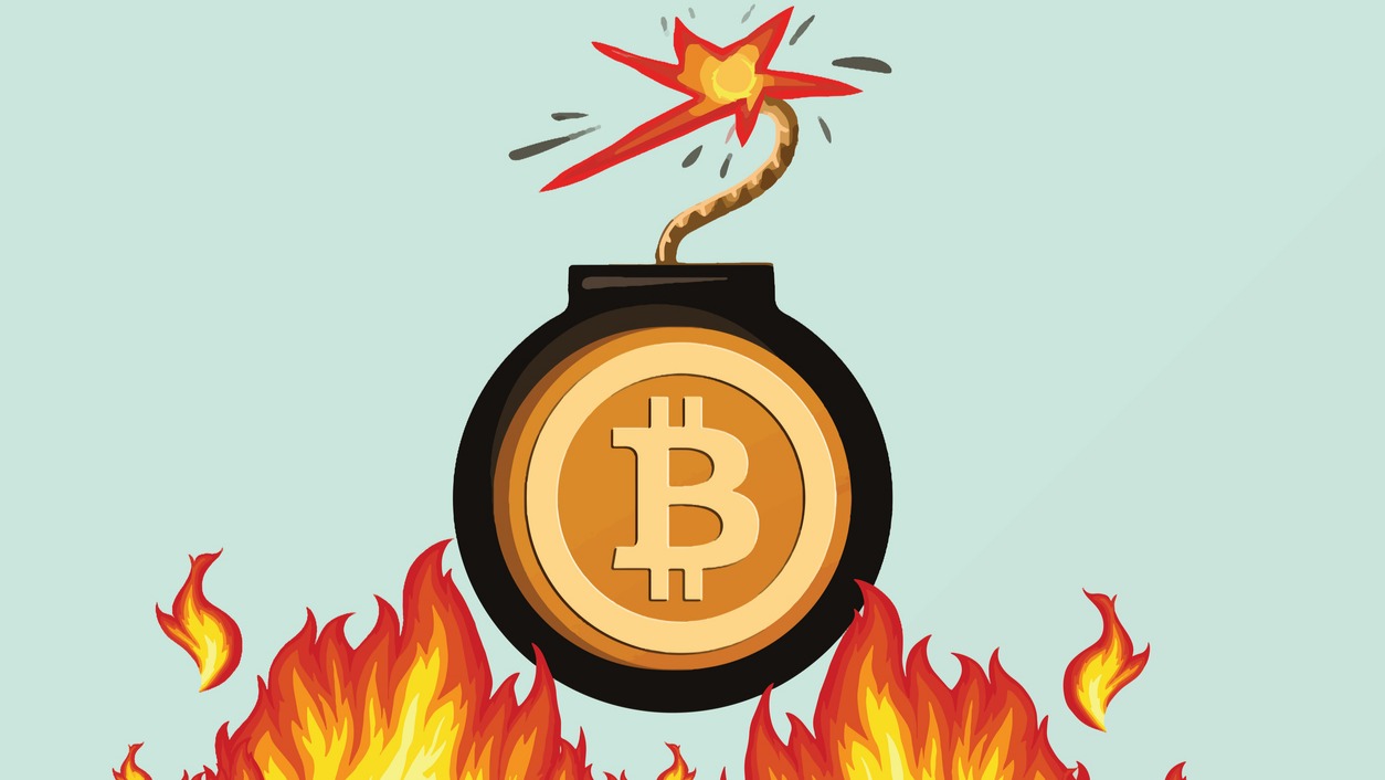Bitcoin'de büyük çöküş