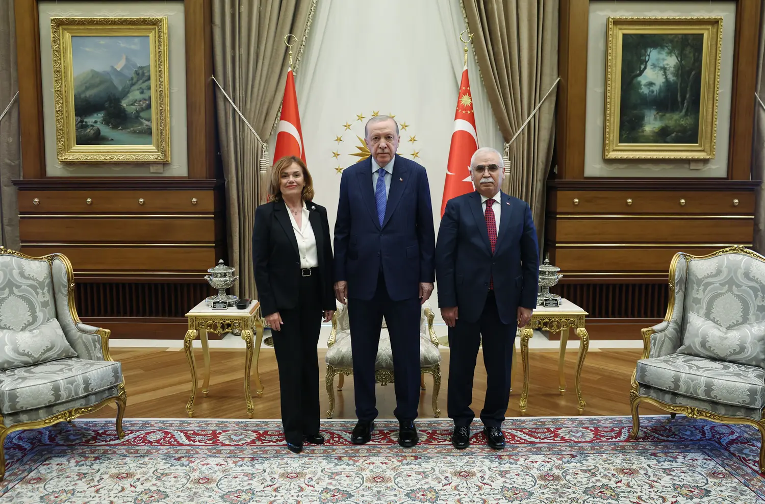 Cumhurbaşkanı Erdoğan, Huertas'i kabul etti