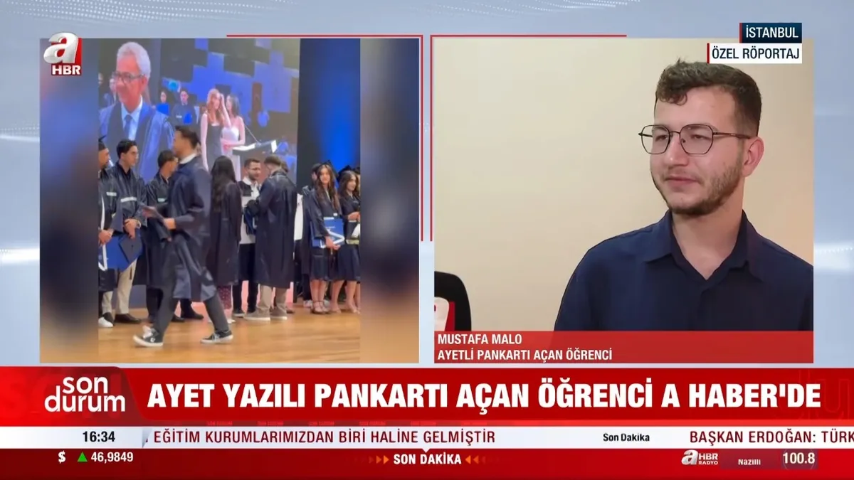 Ayet pankartını açan Mustafa Malo konuştu: En çok o alkışlar canımı yaktı