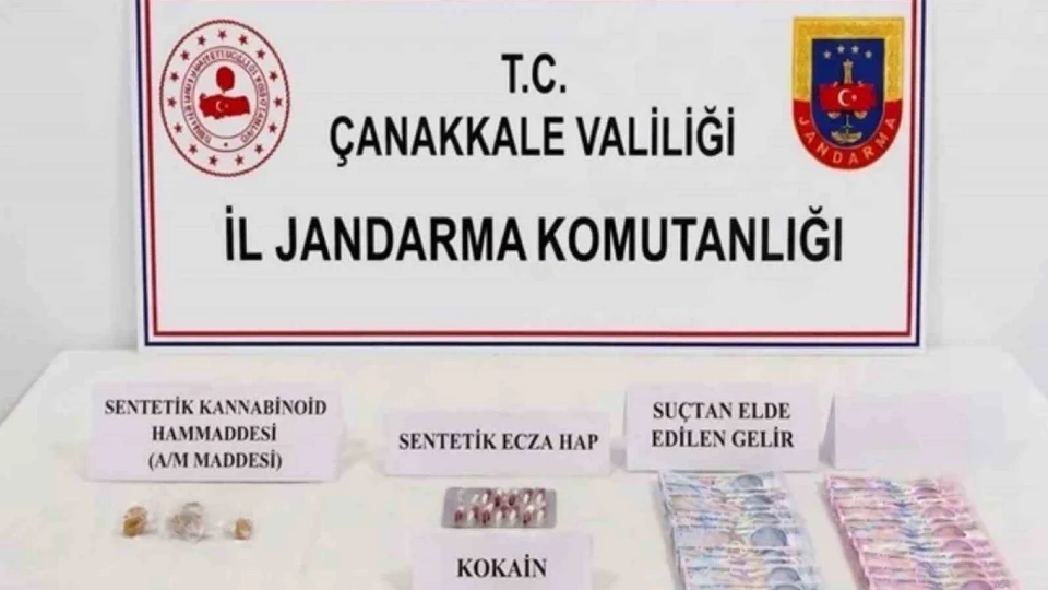 Çanakkale’de uyuşturucu operasyonu: Üç şüpheli tutuklandı