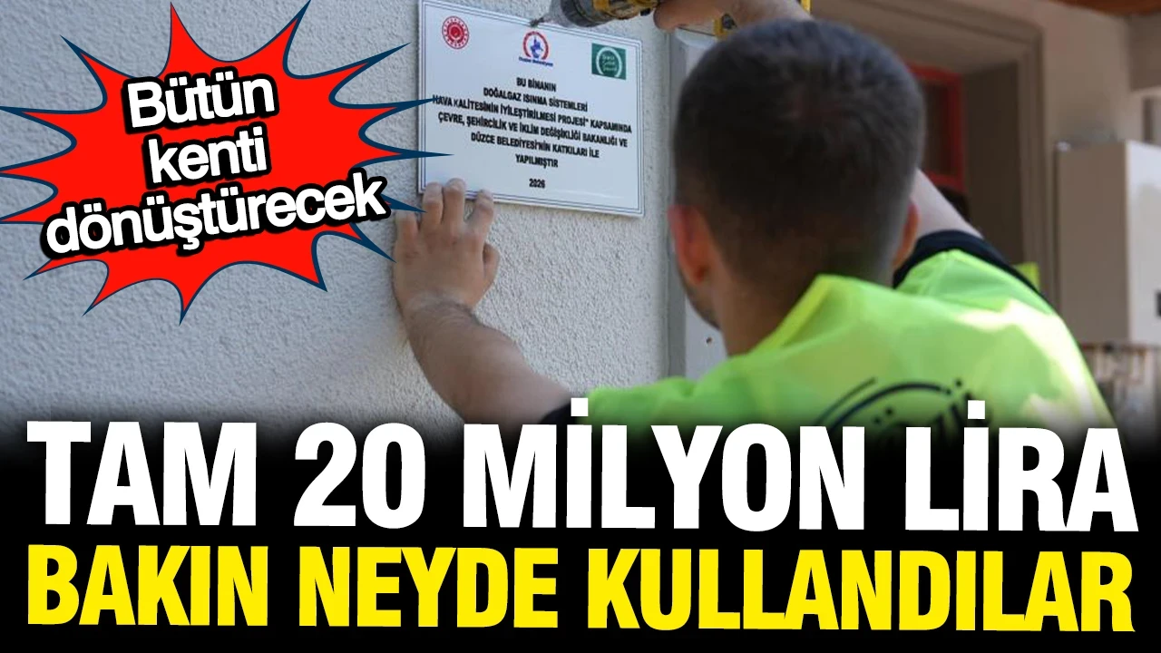 Bir ilimize 20 milyon lira hibe edildi: Bakın nereye kullanacaklar
