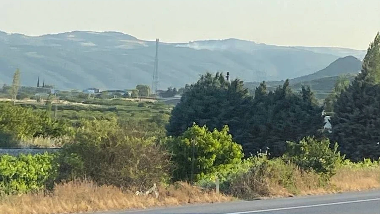 Bilecik’te demir blok kesimi orman yangınına neden oldu