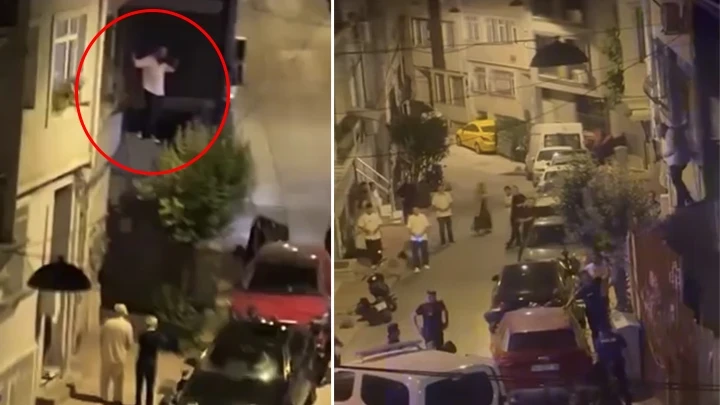 Beyoğlu'nda eski sevgilisini evine tırmanıp 'İhanet ettin' diye bağırarak camı yumrukladı! Gözaltına alındı