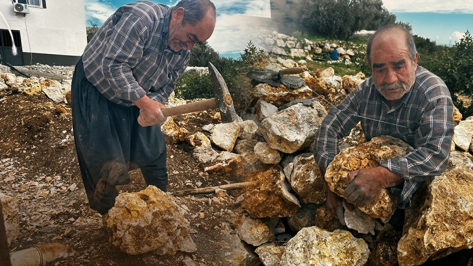 Yarım asırlık ata mesleği tehlikede: 63 yaşındaki usta taş duvar çırağı bulamıyor