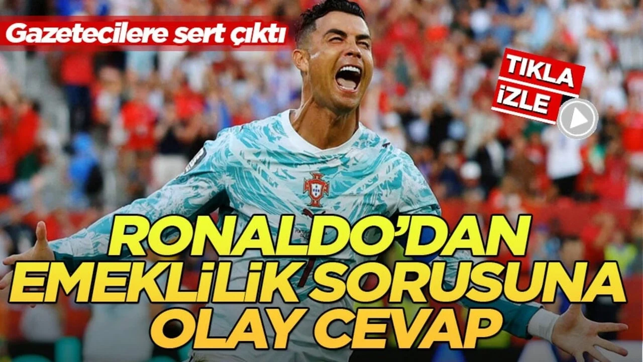 Gazetecilere sert çıktı! Ronaldo’dan emeklilik sorusuna olay cevap