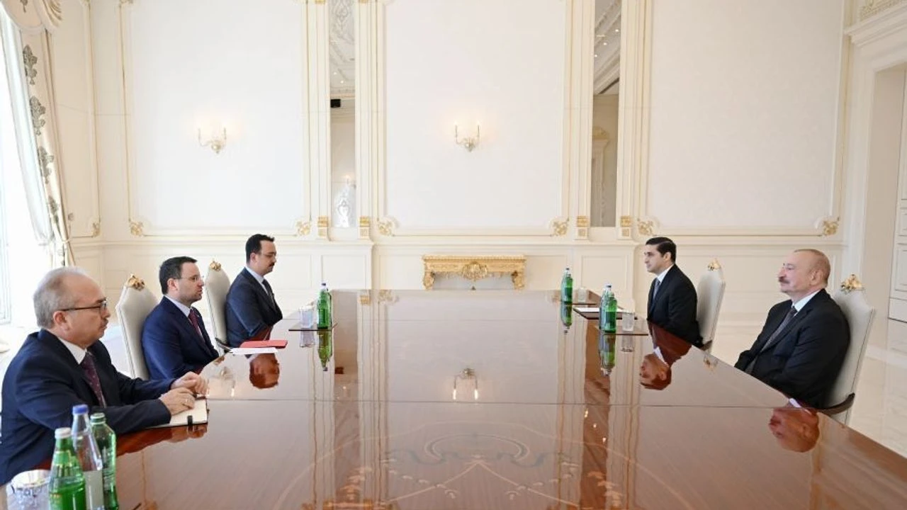 Azerbaycan Cumhurbaşkanı Aliyev, Adalet Bakanı Gürlek'i kabul etti