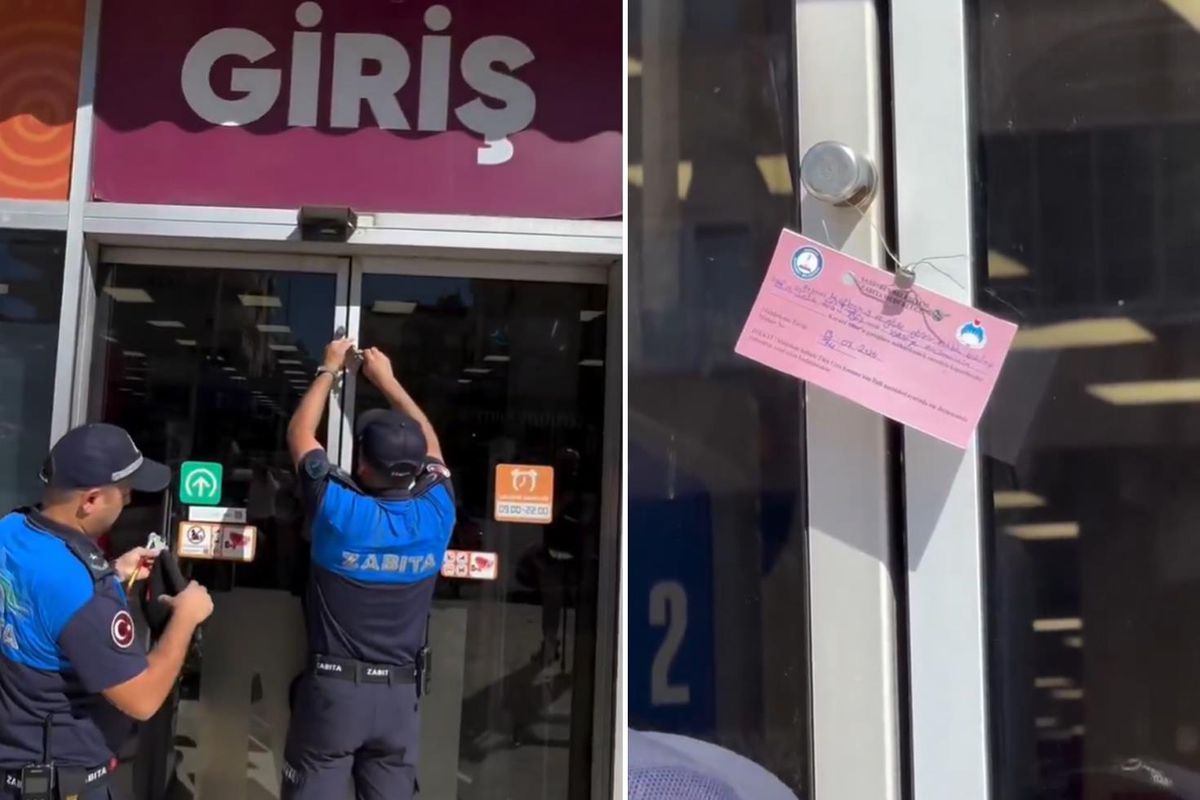 Dev market zincirine ikinci şok! Aynı şube yeniden mühürlendi