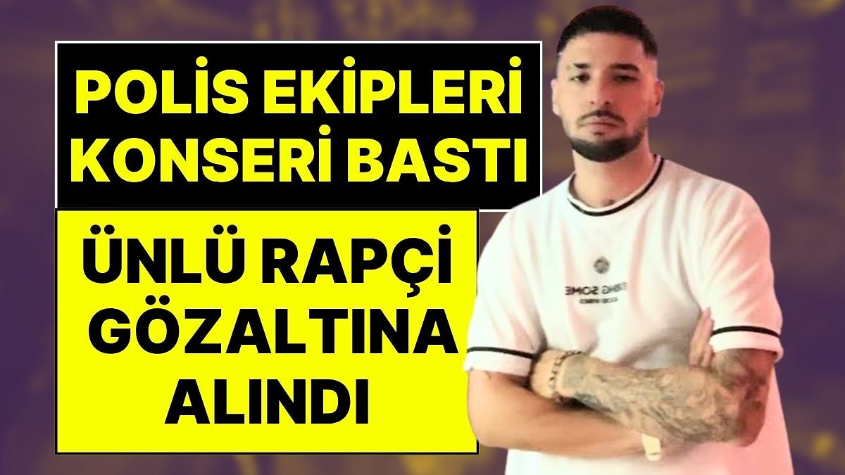 Şarkı Söylerken Sahneden İndirildi: Ünlü Rapçi, Şarkı Sözleri Yüzünden Konser Sırasında Gözaltına Alındı