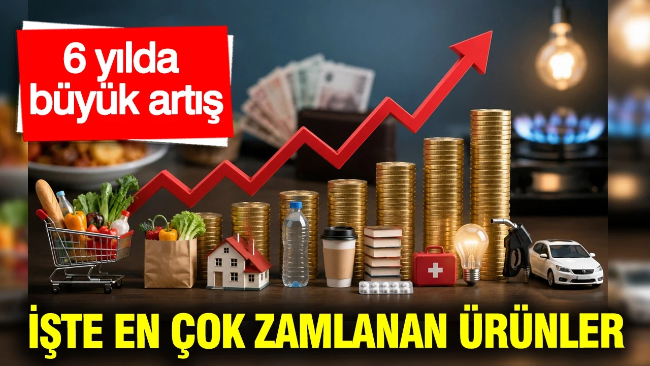 6 yılda büyük artış: İşte en çok zamlanan ürünler ve zirve