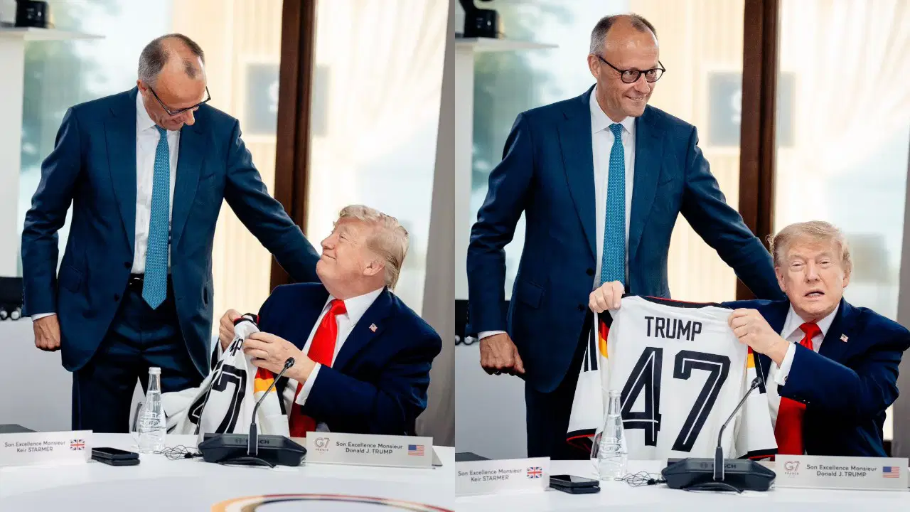 G7 Zirvesi’nde doğum günü sürprizi: Merz’den Trump’a forma hediyesi
