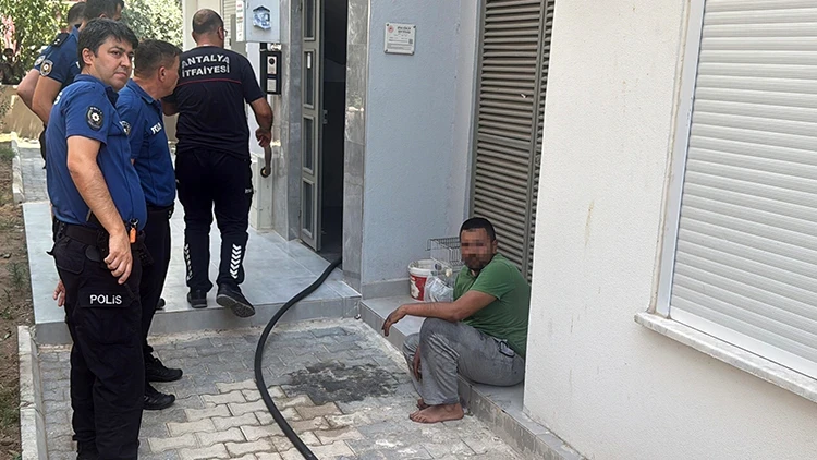Kumanda tartışması çileden çıkardı! Ateşe verdiği odadan itfaiye kurtardı