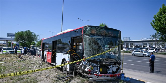 EGO otobüsünün kaza yapmasına neden olan sürücü tutuklandı