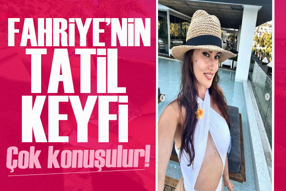 Fahriye Evcen'den tatil paylaşımı geldi! Aile boyu pozlar!