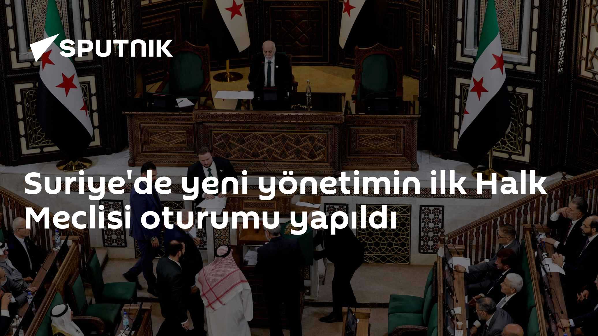 Suriye'de yeni yönetimin ilk Halk Meclisi oturumu yapıldı