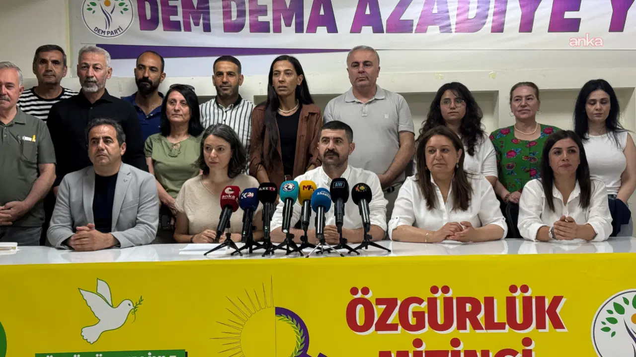 Dem Parti programı açıkladı: Diyarbakır'da terörist elebaşı için özgürlük mitingi