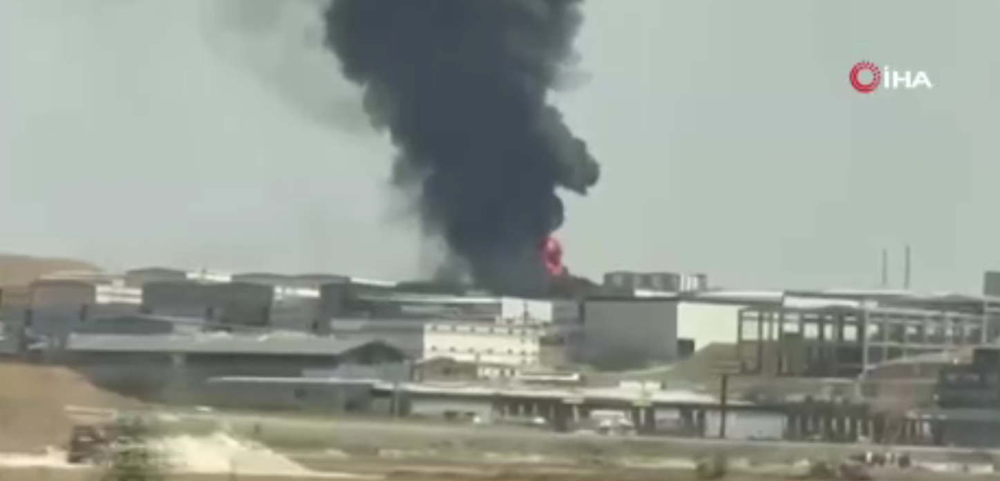 Ankara'da fabrika yangını