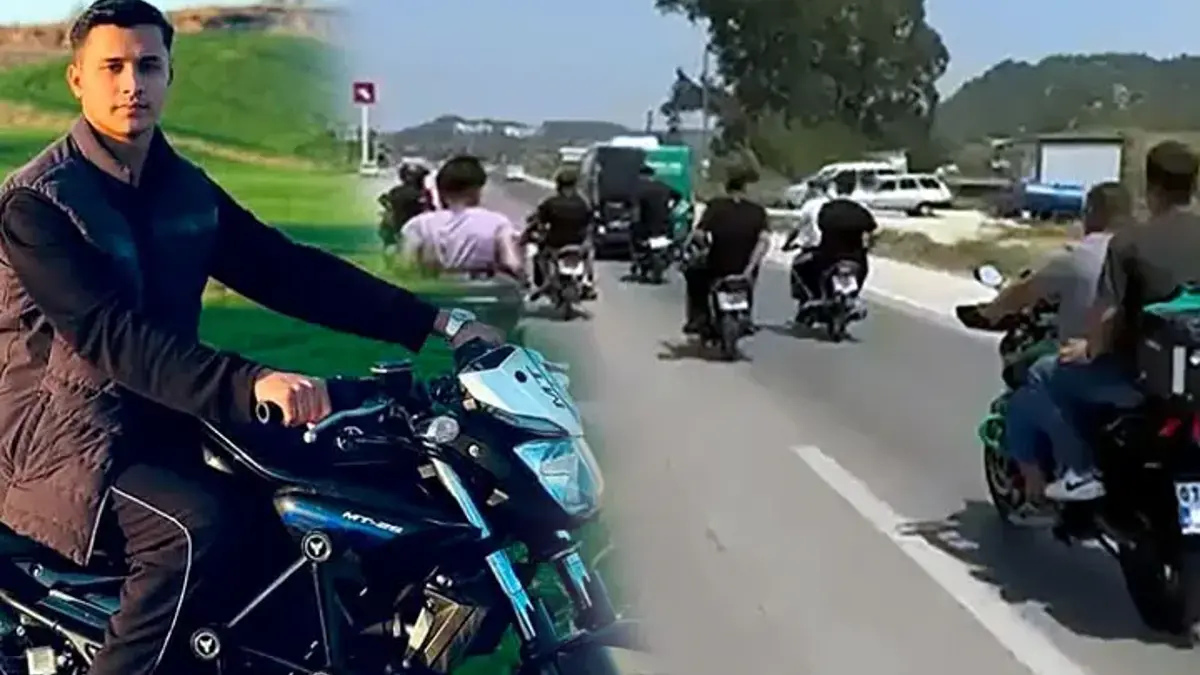 Kazada ölen Atakan’ı arkadaşları böyle uğurladı! Motosikletlerle konvoy yaptılar