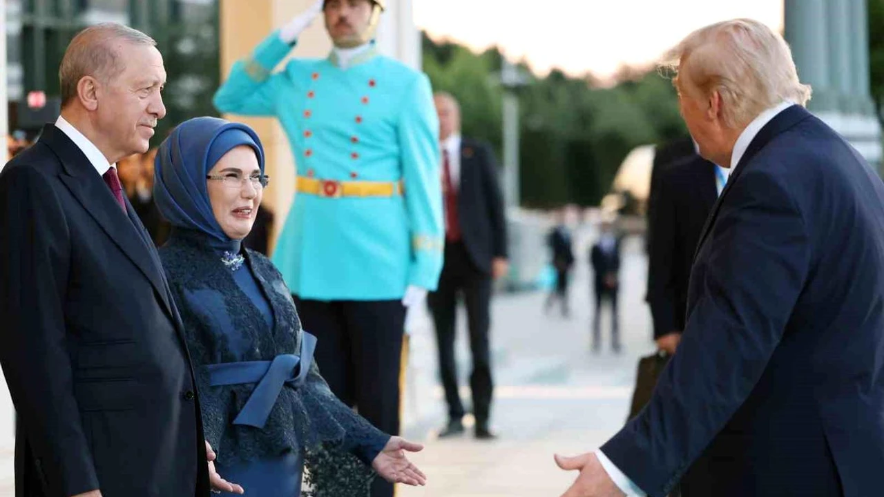 Erdoğan'dan NATO liderlerine Külliye'de resepsiyon