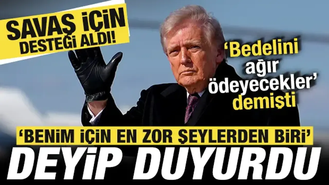 Savaş kızıştı! Trump'tan son dakika İran duyurusu! Ülkenin desteğini aldı