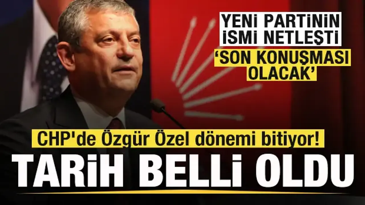 Gündemi sallayacak iddia! CHP'de Özgür Özel dönemi bitiyor! Son konuşması olacak!
