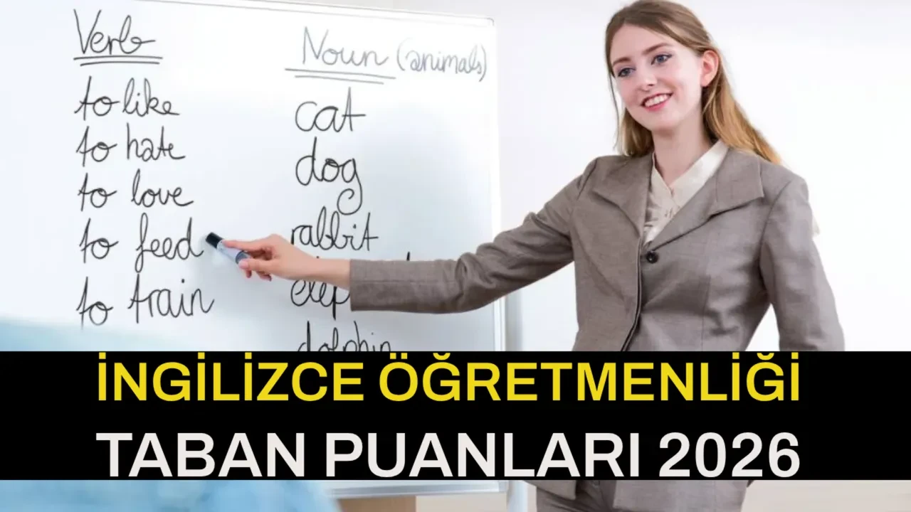 YÖK Atlas İngilizce Öğretmenliği taban puanları 2026 ve başarı sıralamaları! İngilizce Öğretmenliği kontenjanları...