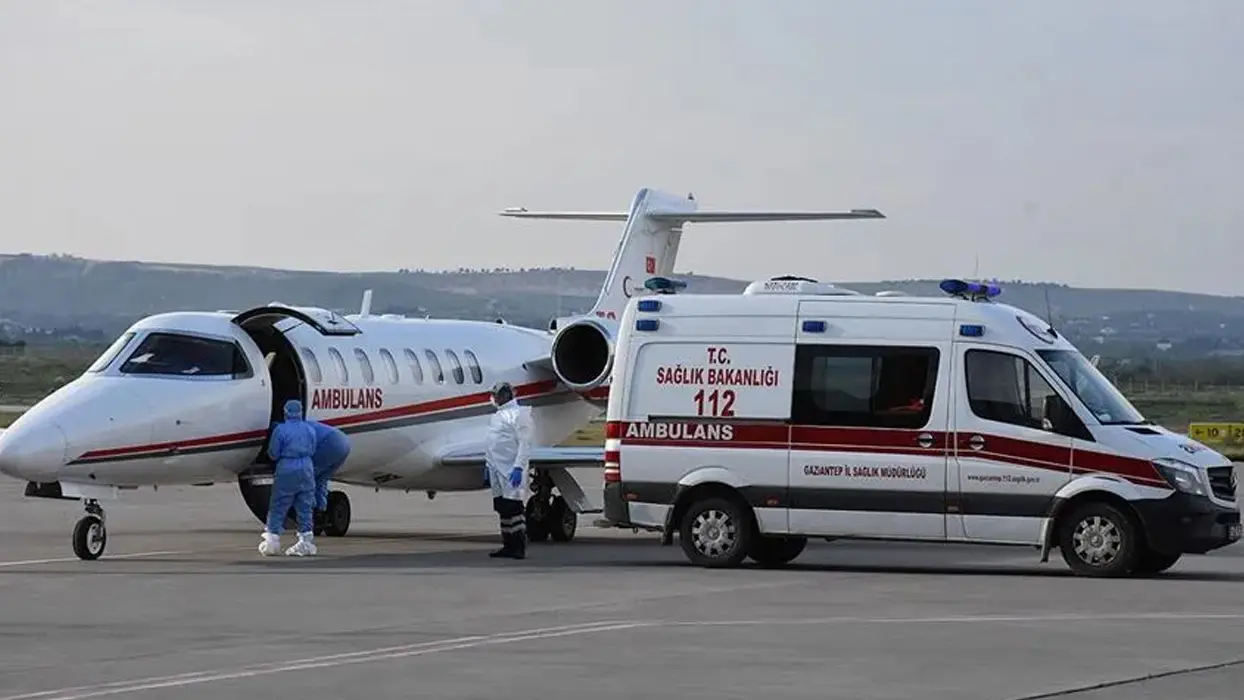 9 aylık bebeğin imdadına hava ambulansı yetişti