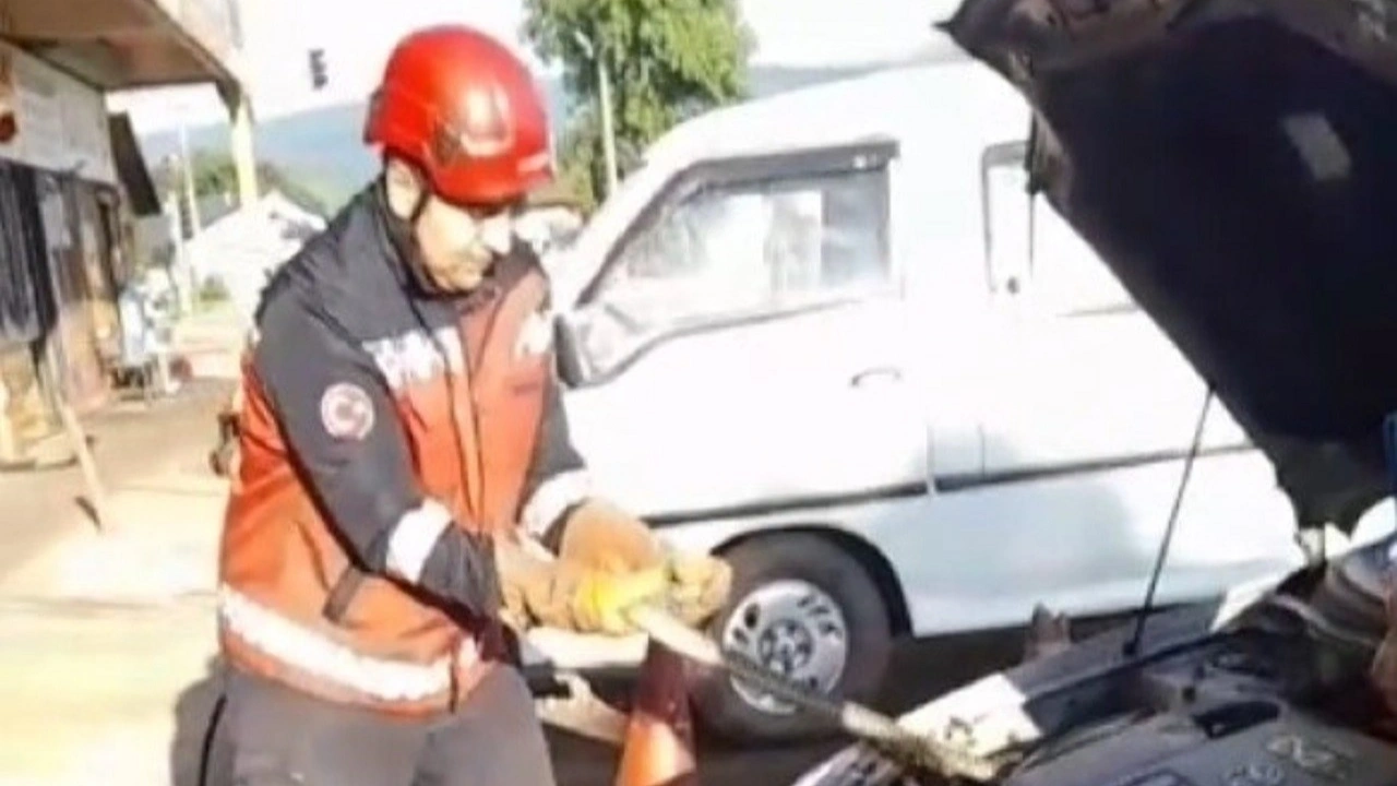 Sürücülerin korkulu rüyası! Sakarya'da aracın kaputundan yılan çıktı!