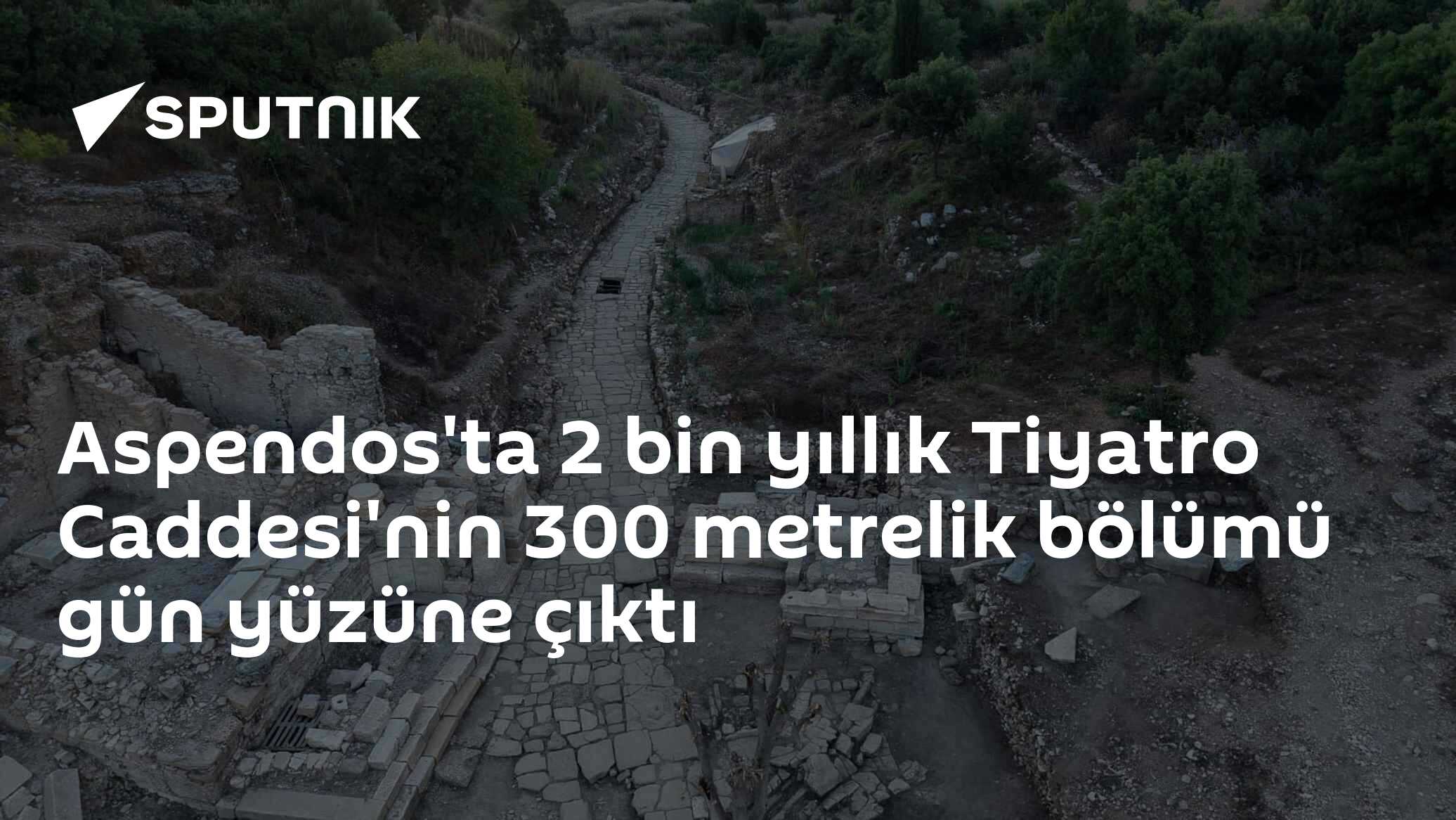 Aspendos'ta 2 bin yıllık Tiyatro Caddesi'nin 300 metrelik bölümü gün yüzüne çıktı