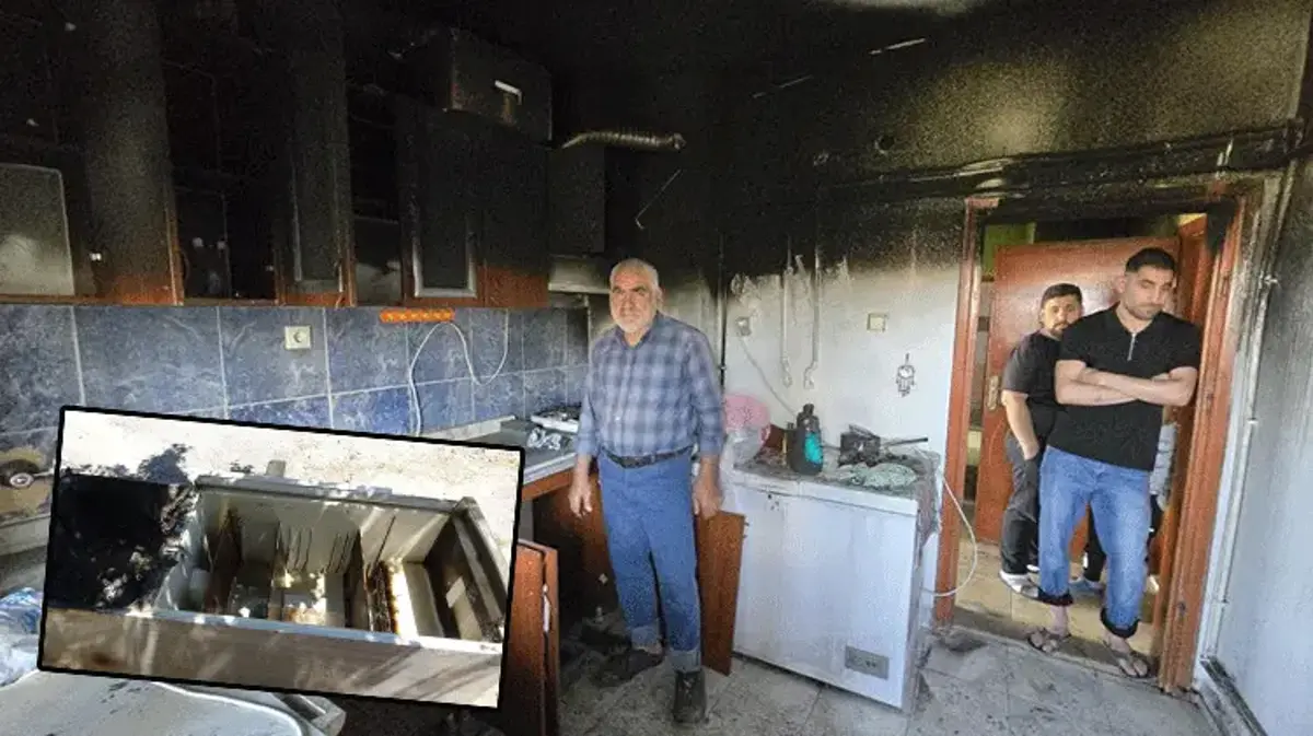 Bomba gibi patlayan buzdolabı sonrası evde büyük maddi hasar oluştu