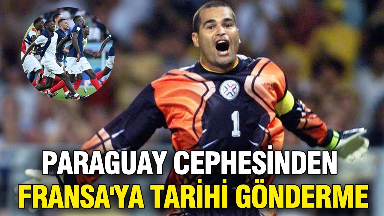 Paraguay cephesinden Fransa'ya tarihi gönderme