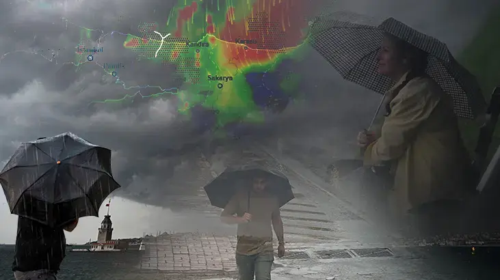 Son dakika... İstanbul'da kuvvetli sağanak alarmı! 7 ilçe için 'risk' uyarısı