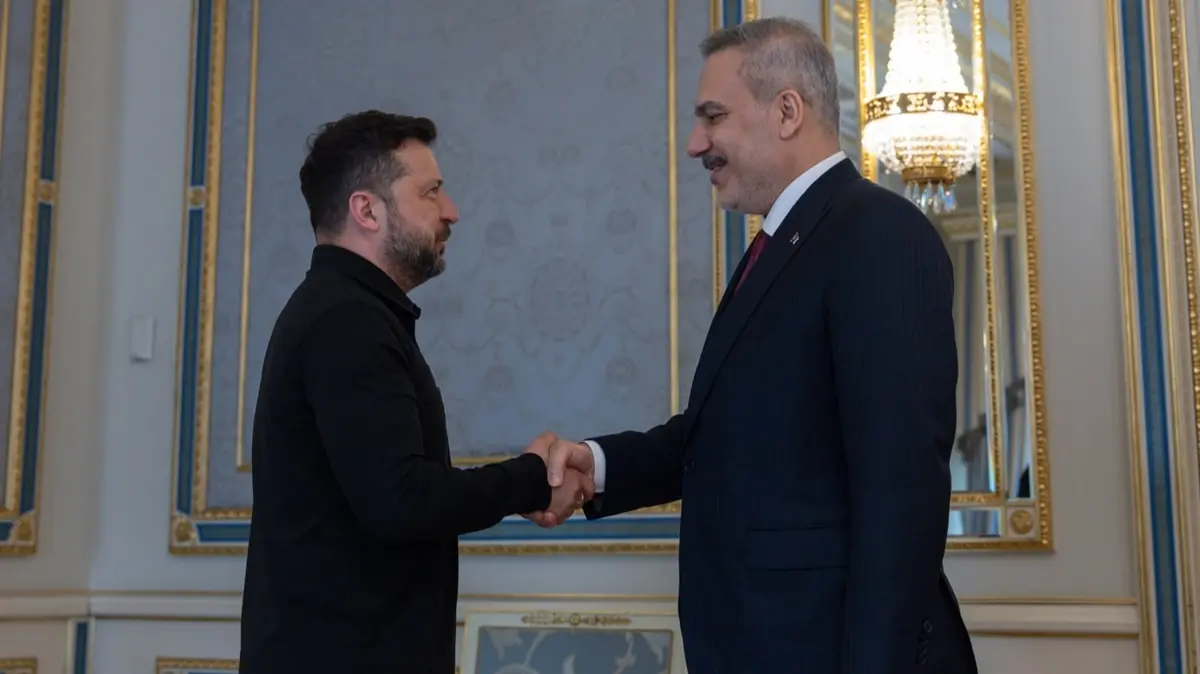 Kiev'de kritik diplomasi trafiği... Bakan Fidan, Zelenski ile görüştü