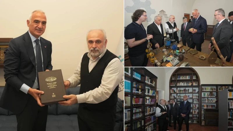Bakan Ersoy'dan Prof. Dr. İhsan Fazlıoğlu'na ziyaret